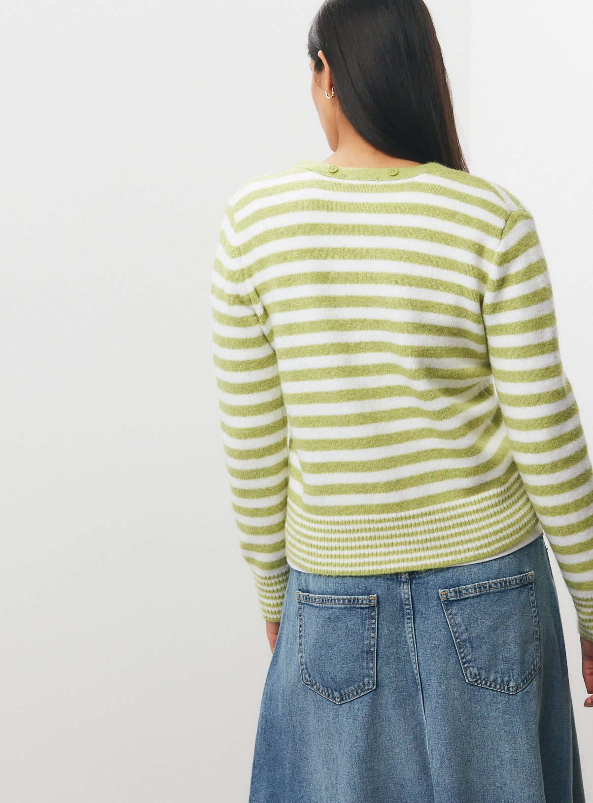 Stripe Scarf Cardigan 8 - Image 4 thumbnail